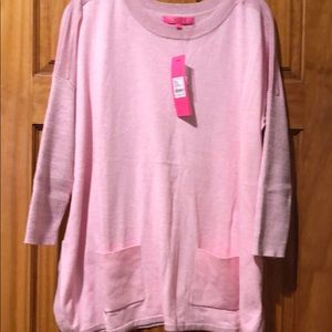 Lily Pulitzer soft pink sweater